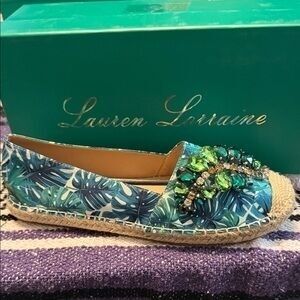 Lauren Lorraine Tropical Blue Espadrilles
